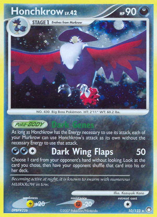Honchkrow - Mysterious Treasures - #10 - Pokemon TCG card