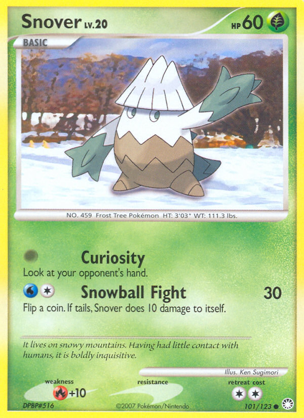 Snover - Mysterious Treasures - #101 - Pokemon TCG card