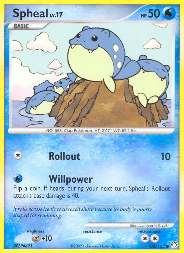 Spheal - Mysterious Treasures - #102 - Pokemon TCG card