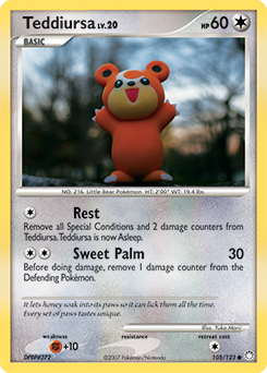Teddiursa #105 Teddiursa - Mysterious Treasures - #105 - Pokemon TCG card