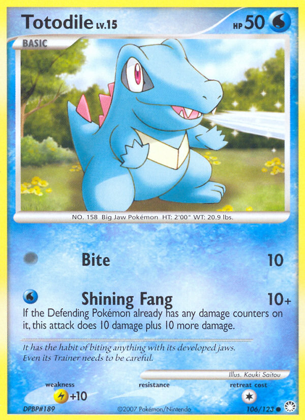 Totodile - Mysterious Treasures - #106 - Pokemon TCG card