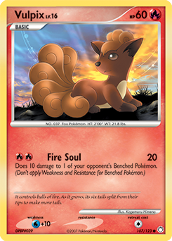 Vulpix - Mysterious Treasures - #107 - Pokemon TCG card
