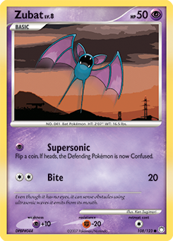 Zubat - Mysterious Treasures - #108 - Pokemon TCG card