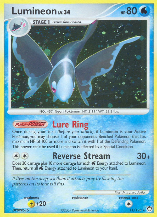 Lumineon - Mysterious Treasures - #11 - Pokemon TCG card