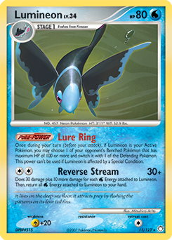 Lumineon #11 Lumineon - Mysterious Treasures - #11 - Pokemon TCG card