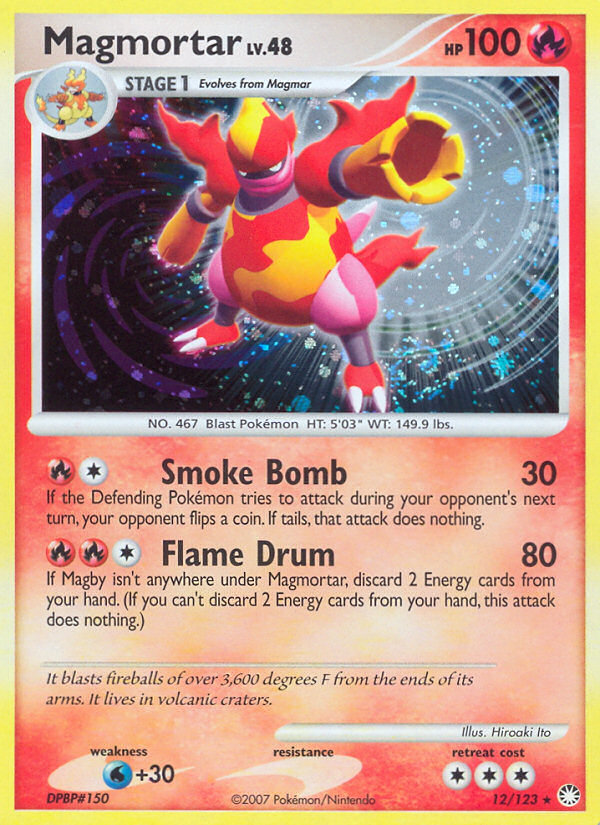 Magmortar - Mysterious Treasures - #12 - Pokemon TCG card