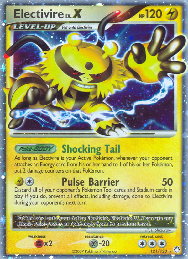 Electivire LV.X - Mysterious Treasures - #121 - Pokemon TCG card