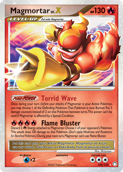 Magmortar LV.X - Mysterious Treasures - #123 - Pokemon TCG card