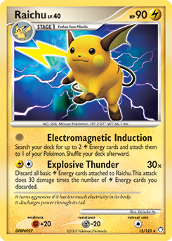 Raichu #15 Raichu - Mysterious Treasures - #15 - Pokemon TCG card