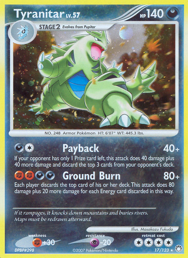 Tyranitar - Mysterious Treasures - #17 - Pokemon TCG card