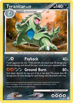 Tyranitar #17 Tyranitar - Mysterious Treasures - #17 - Pokemon TCG card