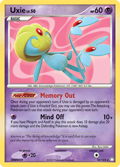 Uxie #18 Uxie - Mysterious Treasures - #18 - Pokemon TCG card