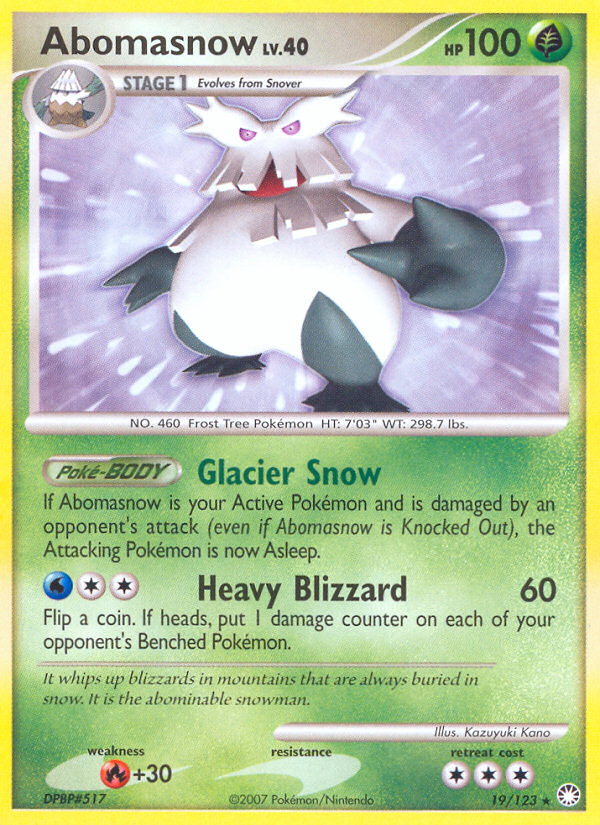 Abomasnow - Mysterious Treasures - #19 - Pokemon TCG card
