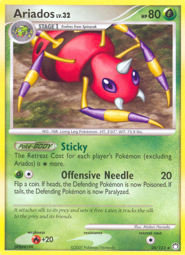Ariados - Mysterious Treasures - #20 - Pokemon TCG card