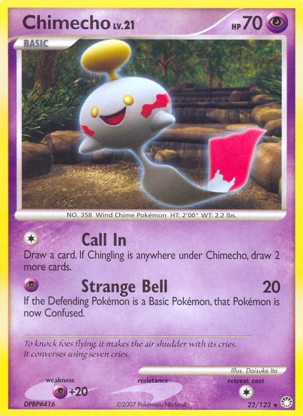 Chimecho - Mysterious Treasures - #22 - Pokemon TCG card