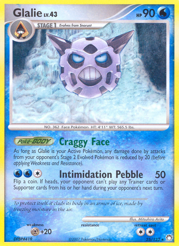 Glalie - Mysterious Treasures - #25 - Pokemon TCG card