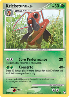 Kricketune #27 Kricketune - Mysterious Treasures - #27 - Pokemon TCG card