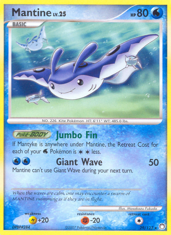 Mantine - Mysterious Treasures - #29 - Pokemon TCG card