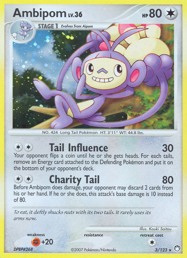Ambipom - Mysterious Treasures - #3 - Pokemon TCG card