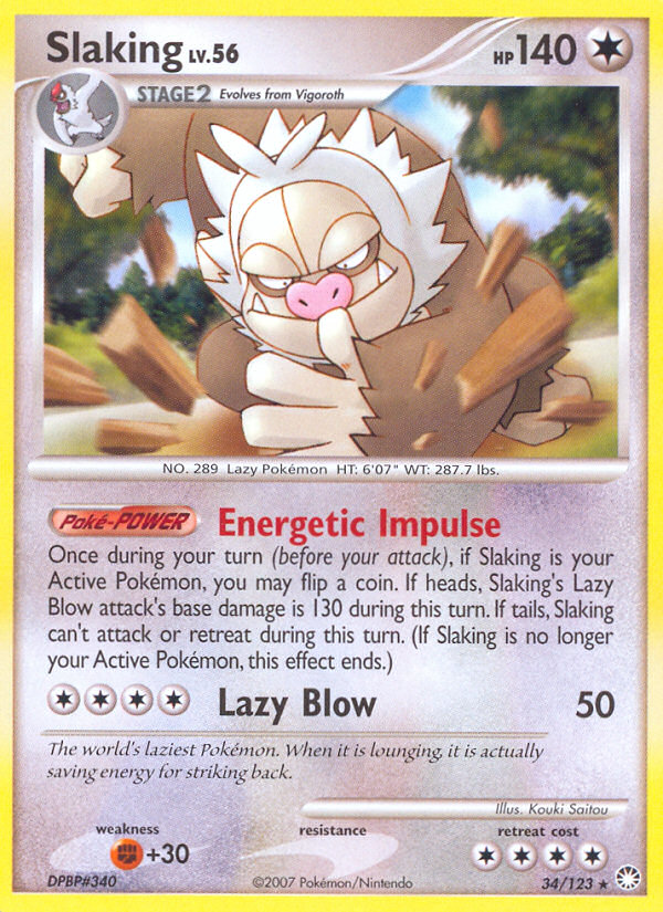 Slaking - Mysterious Treasures - #34 - Pokemon TCG card