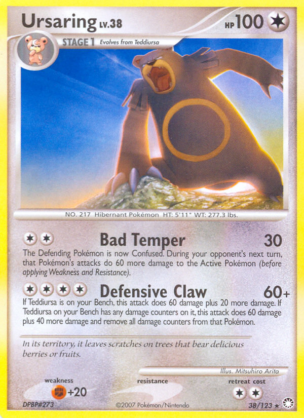 Ursaring - Mysterious Treasures - #38 - Pokemon TCG card