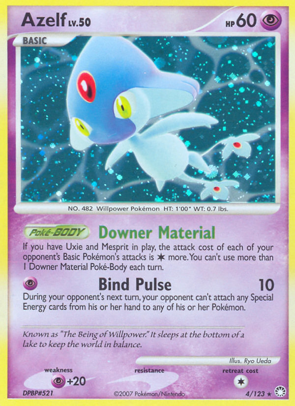 Azelf - Mysterious Treasures - #4 - Pokemon TCG card