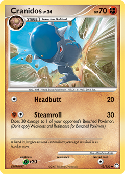 Cranidos #43 Cranidos - Mysterious Treasures - #43 - Pokemon TCG card