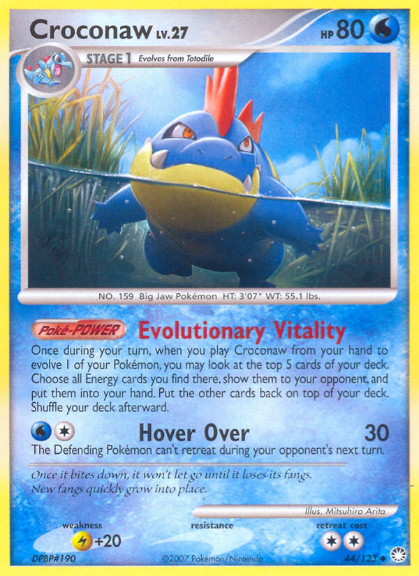 Croconaw - Mysterious Treasures - #44 - Pokemon TCG card
