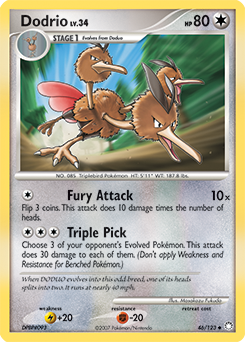 Dodrio #46 Dodrio - Mysterious Treasures - #46 - Pokemon TCG card