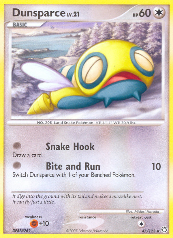 Dunsparce - Mysterious Treasures - #47 - Pokemon TCG card