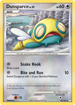Dunsparce #47 Dunsparce - Mysterious Treasures - #47 - Pokemon TCG card