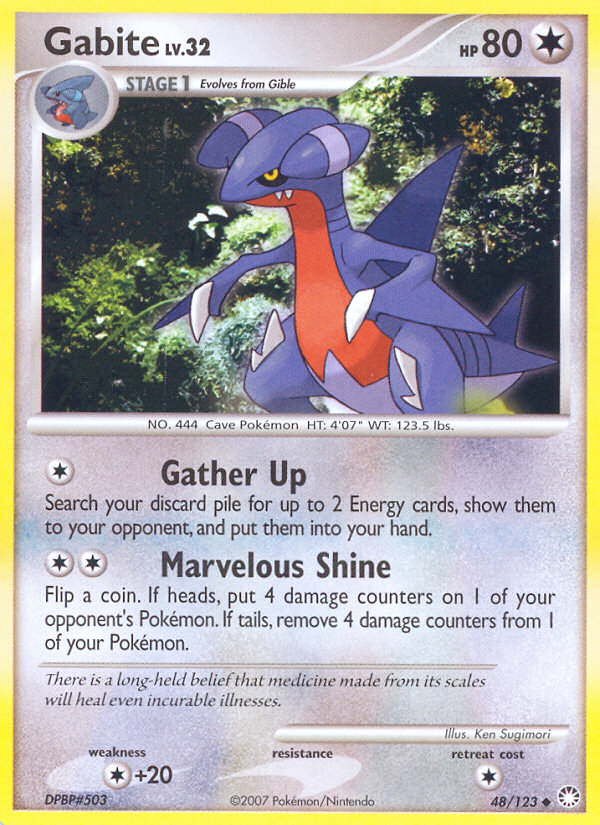Gabite - Mysterious Treasures - #48 - Pokemon TCG card