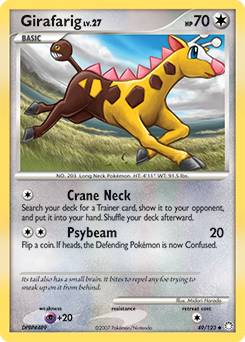 Girafarig #49 Girafarig - Mysterious Treasures - #49 - Pokemon TCG card