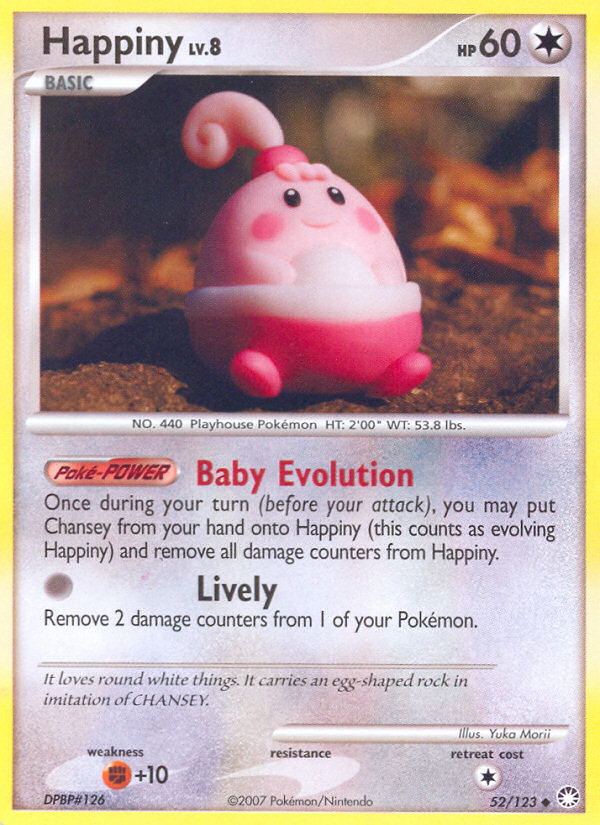 Happiny - Mysterious Treasures - #52 - Pokemon TCG card