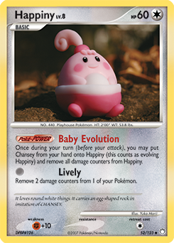 Happiny #52 Happiny - Mysterious Treasures - #52 - Pokemon TCG card
