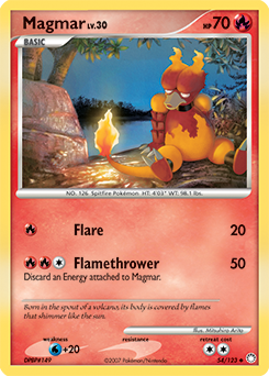 Magmar #54 Magmar - Mysterious Treasures - #54 - Pokemon TCG card