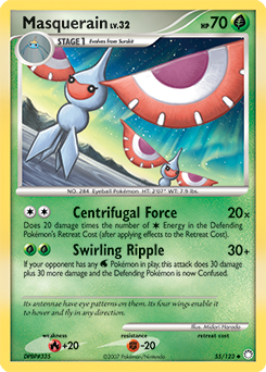 Masquerain #55 Masquerain - Mysterious Treasures - #55 - Pokemon TCG card