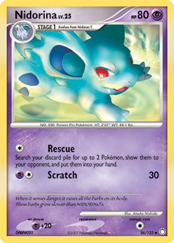 Nidorina - Mysterious Treasures - #56 - Pokemon TCG card