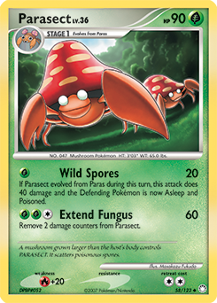 Parasect - Mysterious Treasures - #58 - Pokemon TCG card