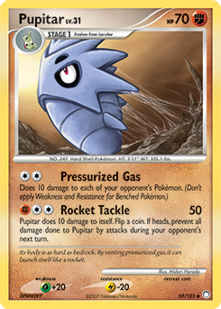 Pupitar #59 Pupitar - Mysterious Treasures - #59 - Pokemon TCG card
