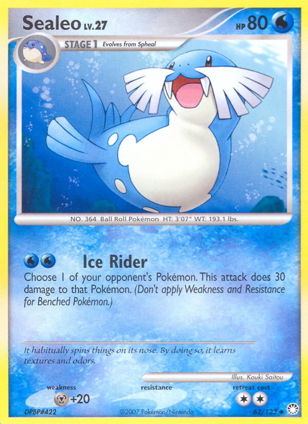 Sealeo - Mysterious Treasures - #62 - Pokemon TCG card