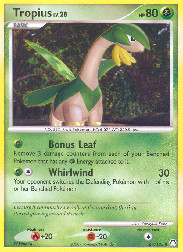 Tropius - Mysterious Treasures - #64 - Pokemon TCG card