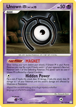 Unown [M] - Mysterious Treasures - #66 - Pokemon TCG card