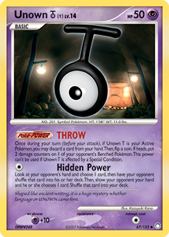 Unown [T] - Mysterious Treasures - #67 - Pokemon TCG card