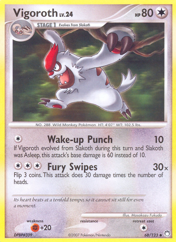 Vigoroth - Mysterious Treasures - #68 - Pokemon TCG card