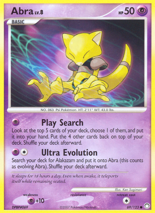 Abra - Mysterious Treasures - #69 - Pokemon TCG card