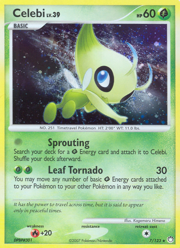 Celebi - Mysterious Treasures - #7 - Pokemon TCG card