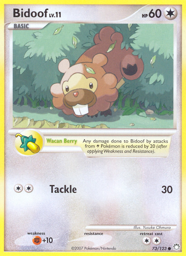 Bidoof - Mysterious Treasures - #73 - Pokemon TCG card