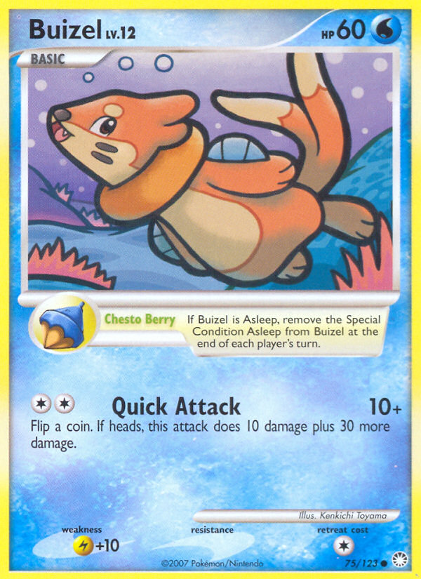 Buizel - Mysterious Treasures - #75 - Pokemon TCG card