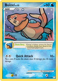 Buizel #75 Buizel - Mysterious Treasures - #75 - Pokemon TCG card